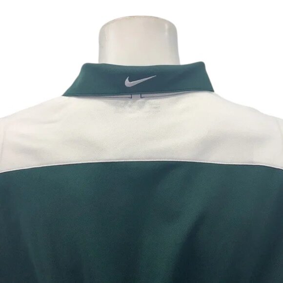 Nike Fit Dry Golf Pebble Beach US Open 2010 Green White Men's Polo Shirt Size XL - Picture 9 of 13